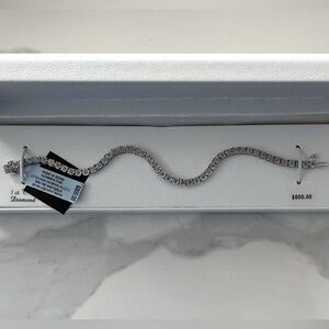 NWT Diamond Brilliance Sterling Silver 1 Carat T.W. Diamond Tennis Bracelet